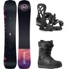 Nidecker - Venus Plus Snowboard + Rosa Binding + Kita Hybrid Boot - One Color/Black/Black