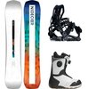 Nidecker - Escape w/ Rift Boa + Flow Fenix Snowboard Package - OneCol,Black,Ned