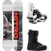 Nitro - Prime Raw w/ Tangent TLS + Talent Snowboard Package - OneCol,White,Black