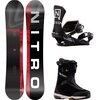 Nitro - Team Pro w/ MK Team TLS + Team Binding Snowboard Package - OneCol,Ultra Black,Black