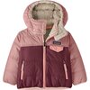 Patagonia - Reversible Tribbles Hooded Jacket - Infants' - Berry Fig