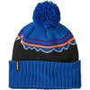 Patagonia - Powder Town Pom Beanie - Kids' - Classic Fitz Roy: P6 Blue