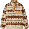 Patagonia - Lightweight Synchilla Snap-T Fleece Pullover - Kids' - Diamond Stripe/Flurry Green
