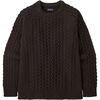 Patagonia - Recycled Wool-Blend Cable Knit Crewneck Sweater - Men's - Den Brown