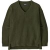 Patagonia - Recycled Wool V-Neck Sweater - Women's - Basin Green