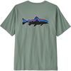 Patagonia - Fitz Roy Trout T-Shirt - Men's - Cover Green