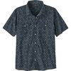 Patagonia - Go To Western Shirt - Men's - Blizzard Bloom/Tidepool Blue