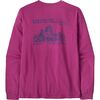 Patagonia - Long-Sleeve Midweight Hut Tripper Skyline T-Shirt - Men's - Amaranth Pink