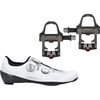 Q36.5 - Unique Pro 4.0 Road Shoe + SRM X-Power Direct Pedal Package - Check White
