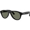 Ray-Ban - Meta Gen 3 Aviator Polarized Sunglasses - Shiny Black/G15 Green Polar