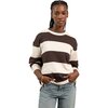 Richer Poorer - Beefy Stripe Cotton Pullover - Women's - Brown Bone Stripe