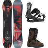 Ride - Twinpig w/ Octave Boa + C-4 Snowboard Package - OneCol,Black,Brown