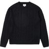 Rhythm - Mohair Fishermans Knit Sweater - Men's - Black