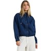 Rhythm - Juna Denim Funnel Jacket - Women's - Dark Blue Wash