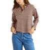 Rhythm - Stripe Jersey Long-Sleeve Rugby Polo - Women's - Pink