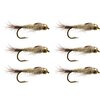 Rainy's Flies - BH Hare's Ear - 6-Pack - Natural
