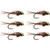 Rainy's Flies - BH Pheasant Tail - 6-Pack - Natural