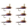 Rainy's Flies - Parachute Adams - 6-Pack - Purple