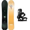 Rome - Stale Fish w/ Katana AW FASE Pro Snowboard Bundle - Black,Stale