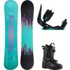 Rossignol - Moonbeam w/ Cutback BOA + Works Snowboard Package - Women's - OneCol,Black/Blue,Black
