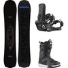 Salomon - Fastlane Snowboard + XA Supermatic Binding + Dialogue Boot - One Color,Black,Black/Black/White