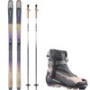 Salomon - Outside 100 Grip Touring Ski Package w/ Poles - One Color,Nine Iron/Dune/Blk,One