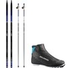 Salomon - RC8+ eSkin Classic Ski Package w/ Poles - Back/Race Blu,Blk/Process Blu,One