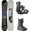 Salomon - Pulse w/ Faction BOA + Rhythm Snowboard Pkg - One/Blk/Blk/Blk/Blk