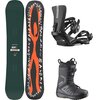 Salomon - Sleepwalker w/ Faction BOA + Rhythm Snowboard Pkg - One/Blk/Blk/Blk/Blk