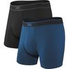 SAXX - Daytripper 5in Boxer Brief + Fly - 2-Pack - Men's - Black/City Blue Heather