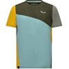 Salewa - Puez Sporty Dry T-Shirt - Men's - Dark Olive/Multi