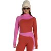 Seniq - Wool Sculpt Merino Baselayer Mock Neck Top - Women's - Ember