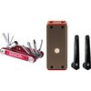 Silca - Trailside Essentials Kit - Micro Inflator - Gray/Red