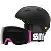 Smith - Mondo MIPS Helmet + Smith Limited Edition Goggle - Matte Black,Limited Edition - Flamingo Spectrum