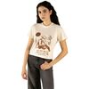 Vintage White/Brown Print
