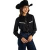 Sendero Provisions Co. - Langley Pearl Snap Blouse - Women's - Silky Viscose/Black