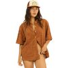 Sisstr Revolution - Swell Trip Terry Short-Sleeve Knit Top - Women's - Coconut