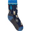 Smartwool - Hike Light Cushion Critter Cache Crew Sock - Kids' - Deep Navy