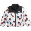 TNF White Nuptse Bears Print