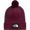 The North Face - Logo Box Pom Beanie - Burgundy Crush