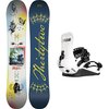 ThirtyTwo - Permanent Vacation w/ Basin FASE Snowboard Bundle - White,White