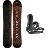 ThirtyTwo - SNAFU w/ T32M FASE Snowboard Bundle - Black,Black