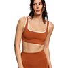 Year of Ours - Recycled Contrast Staple Bra - Women's - Vintage Cooper/White