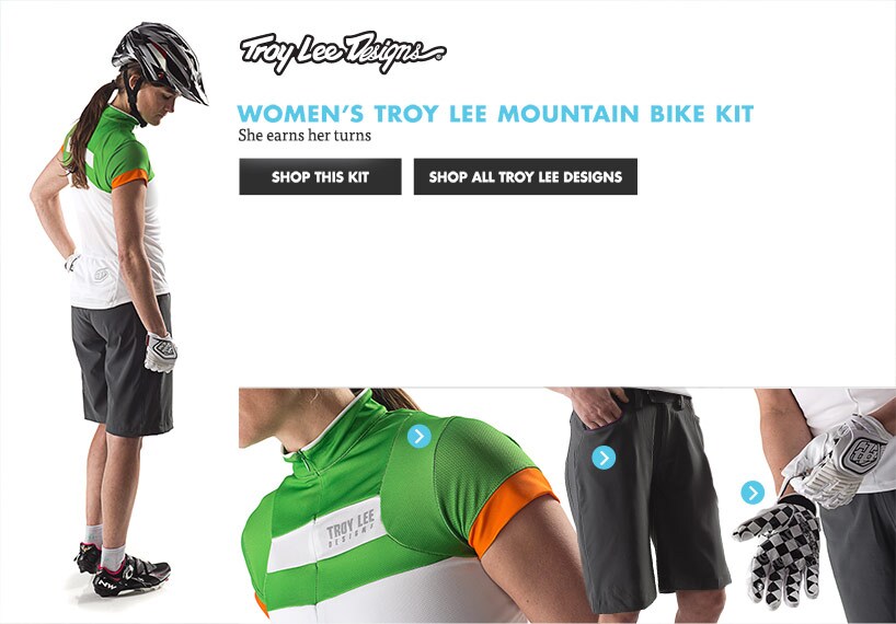 Womens Troy Lee Mountain Bike Kit