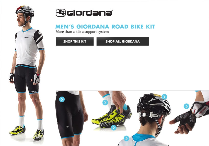 Mens Giordana Road Bike Kit