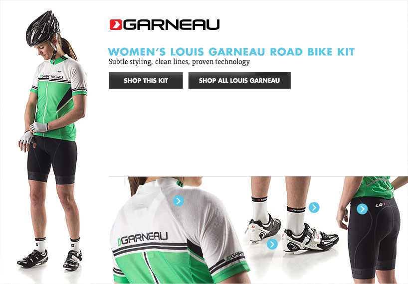 Womens Garneau Road Bike Kit