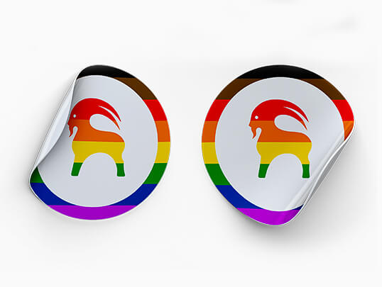 Backcountry Rainbow Sticker