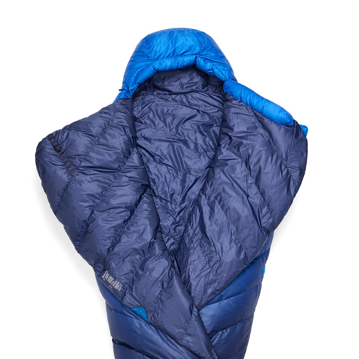 The Marmot Wraptor is unwrapped, displaying the two flaps and how they connect.