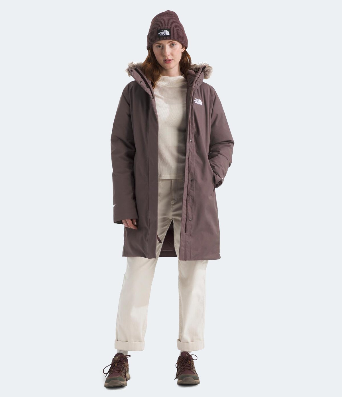 A full body shot of the Arctic Down Parka