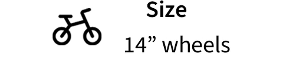 icon showing wheel size.